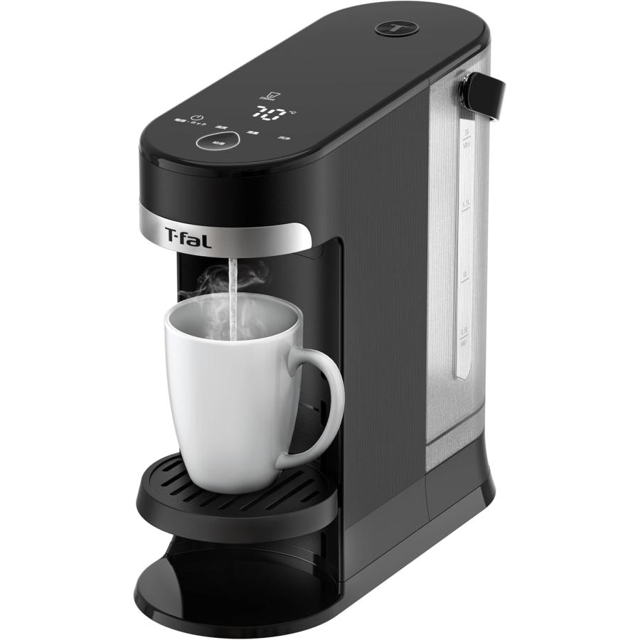 T-fal（ティファール） 瞬間湯沸かしケトル 1300Wのハイパワー 6段階の