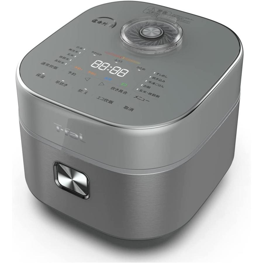 美品 T-fal 遠赤外線IH 炊飯器 5.5合 メタリック RK880CJP T-fal ティファール 炊飯器 5.5合 IH式 遠赤外線 ザ・ライス