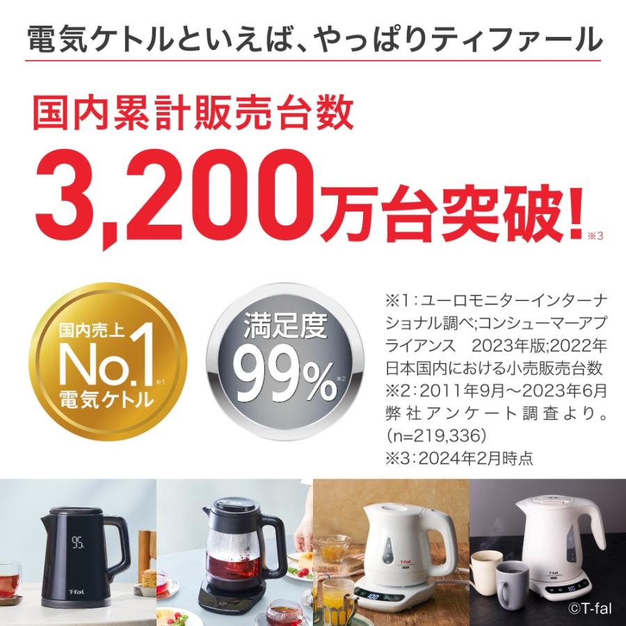 アプレシア T-fal ティファール 電気ケトル 0.8L ブラック アプレシア T-fal ティファール 電気ケトル 0.8L ブラック