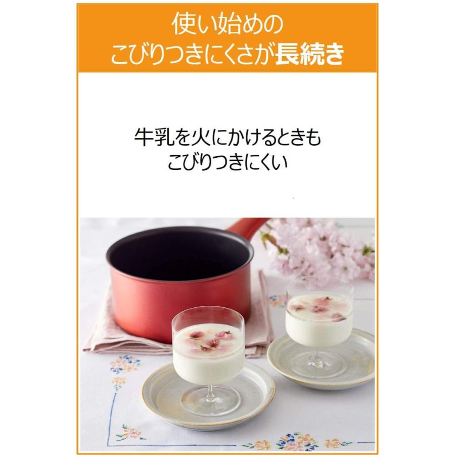 T-fal ティファール 片手鍋 18cm IH対応 IHルージュ