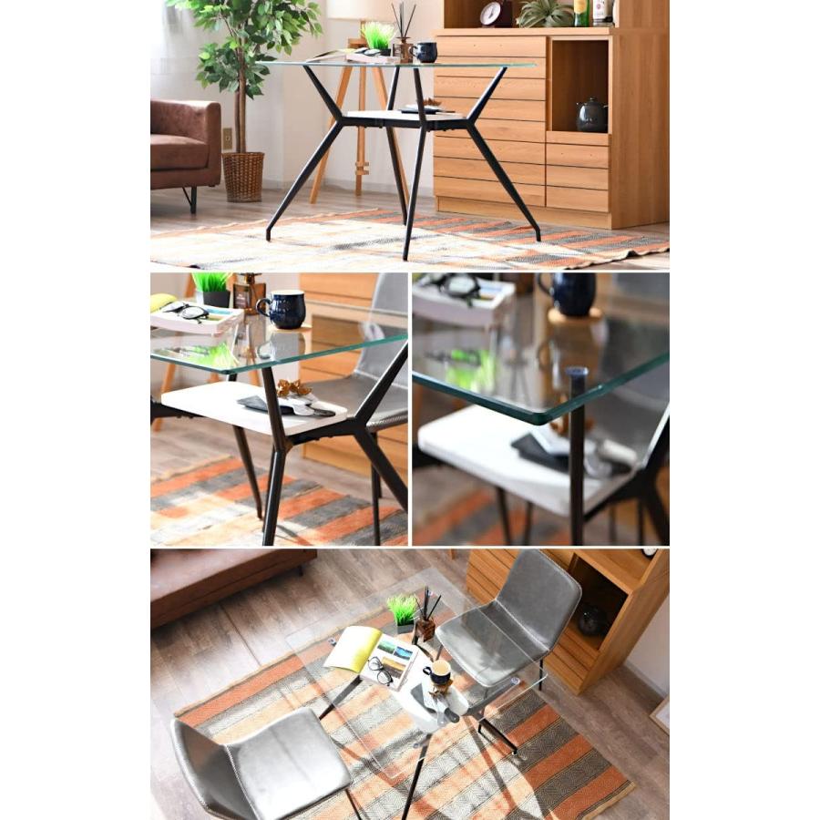 ダイニングテーブル ガラステーブル カフェテーブル ガラス天板 強化