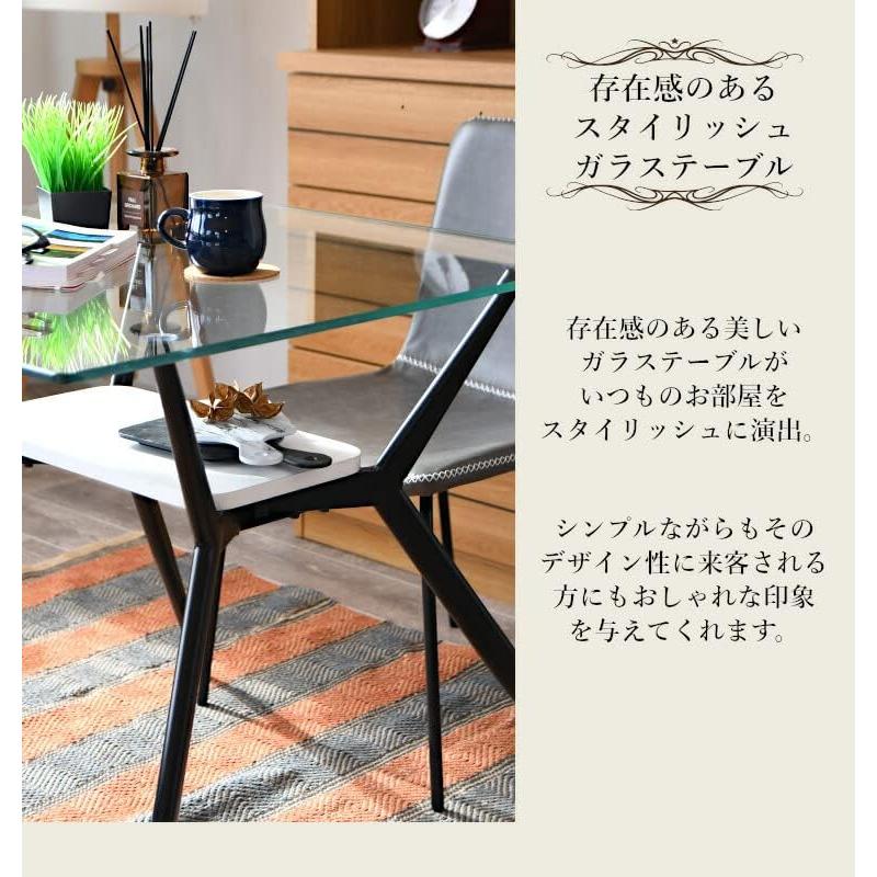 ダイニングテーブル ガラステーブル カフェテーブル ガラス天板 強化