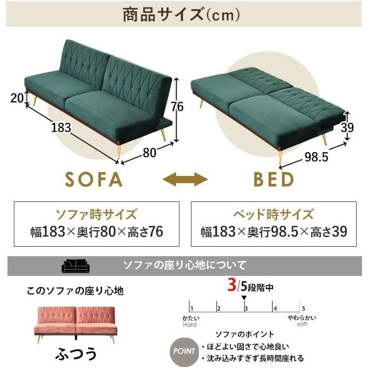 ソファベッド ソファーベッド コンパクト セミダブル セパレート