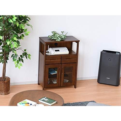 電話台 FAX台 TEL台 完成品 ルーター収納 幅60cm シンプル 木製