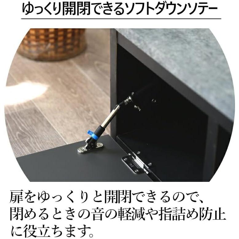 61226 バンディ（GY）180 TV  TV台 TVボード テレビ台 テレビボード ローボード 180cm 50インチ 50型 引き出し 引き戸 収納 DVDの画像