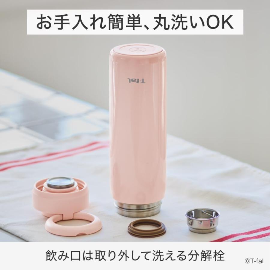 T-fal（ティファール） 水筒 ステンレス 450ml 保温 保冷 茶こし付き
