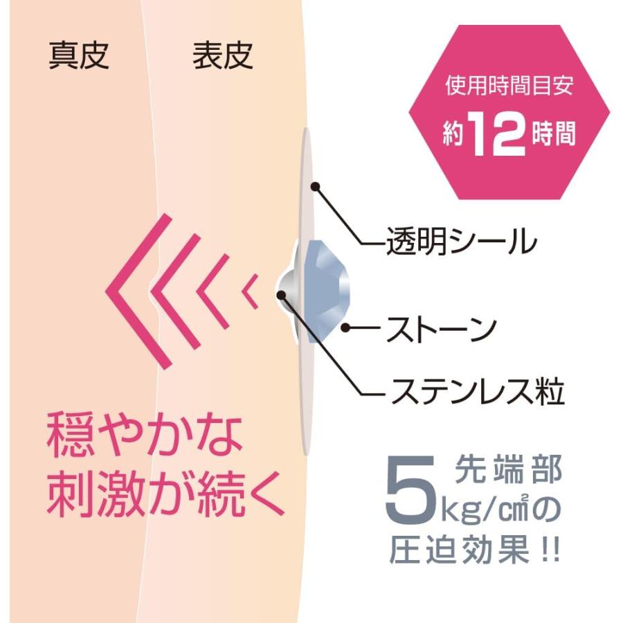 アルファックス 耳つぼシール 一般医療機器 日本製 耳つぼジュエリー wellmimi(ウェルミミ) 12粒入り クリスタルの画像