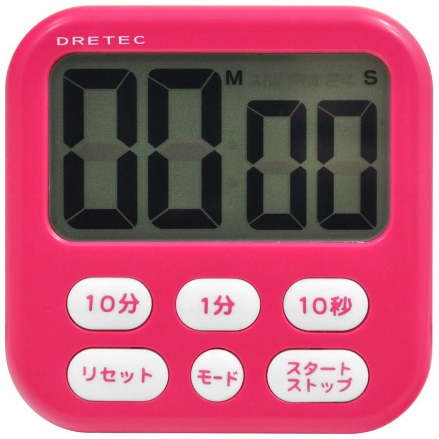 送料0円 ドリテック 大画面タイマー シャボン6 ピンク PK880円 T-542 85％以上節約