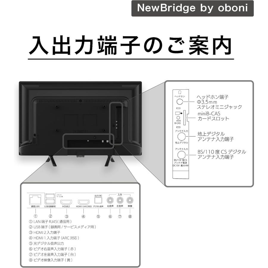 NewBridge [24V型 /YouTube対応]　OBN-24THD1 NewBridge [24V型 /YouTube対応] OBN-24THD1
