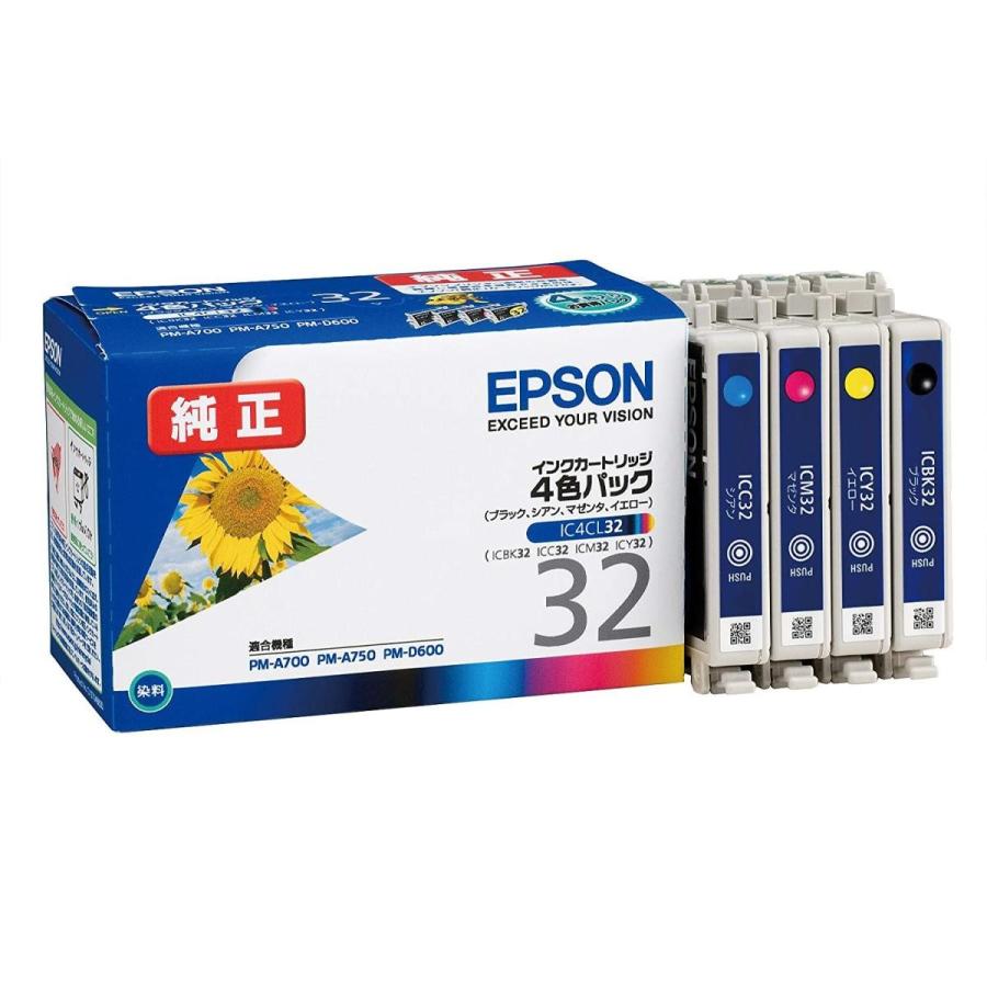 EPSON IC4CL32 (インク4色セット)｜ddshop