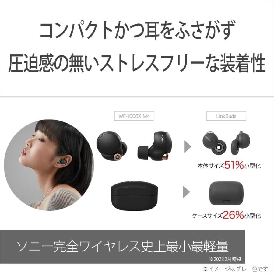 ソニー LinkBuds :完全ワイヤレスイヤホン/小型軽量4.1グラム/フル