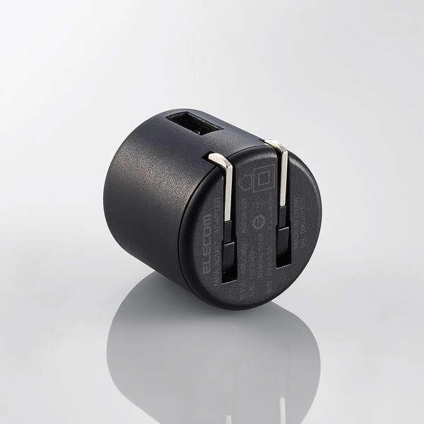 エレコム USB コンセント コンパクト 充電器　1A　Aポート×1 ブラック MPA-ACU07BK｜ddshop｜03