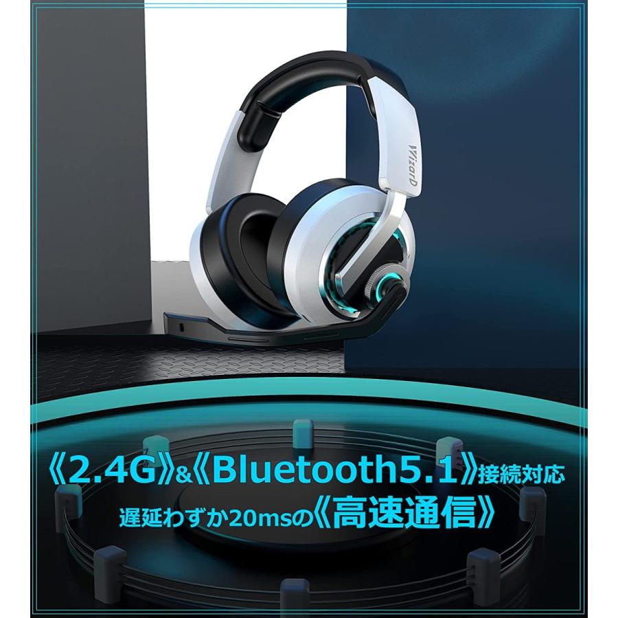 WizarD 2.4G&Bluetooth5.1 ワイヤレス ゲーミング ヘッドセット WizarD 2.4G&Bluetooth5.1 ワイヤレス ゲーミング ヘッドセット