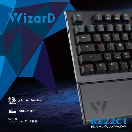 【新品・未開封品】WizarD　メカニカルゲーミングキーボード　KE22C1 WizarD RGBライト搭載108キー ゲーミングキーボード ワイヤレス KE22C1