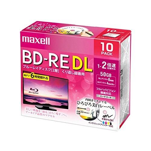 maxell 録画用 BD-RE DL 2倍速 BEV50WPE.10S｜ddshop