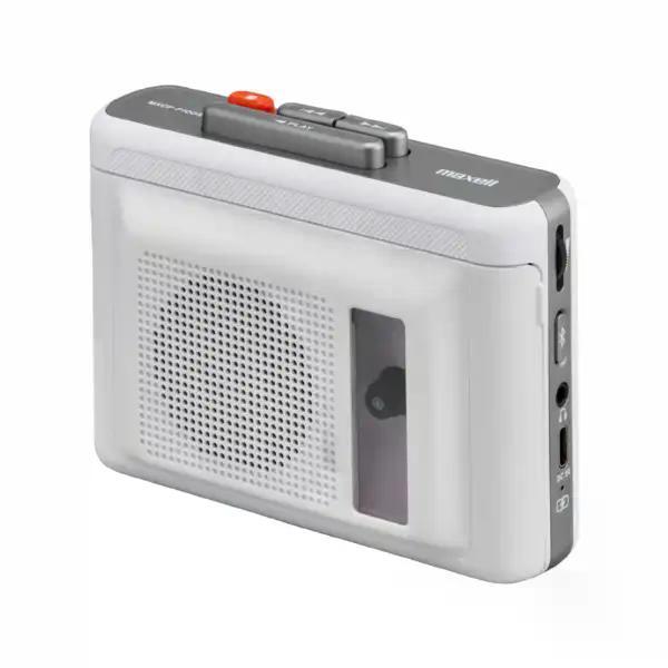 Bluetooth対応 ポータブルカセットプレーヤー ホワイト MXCP-P100S-WH_1