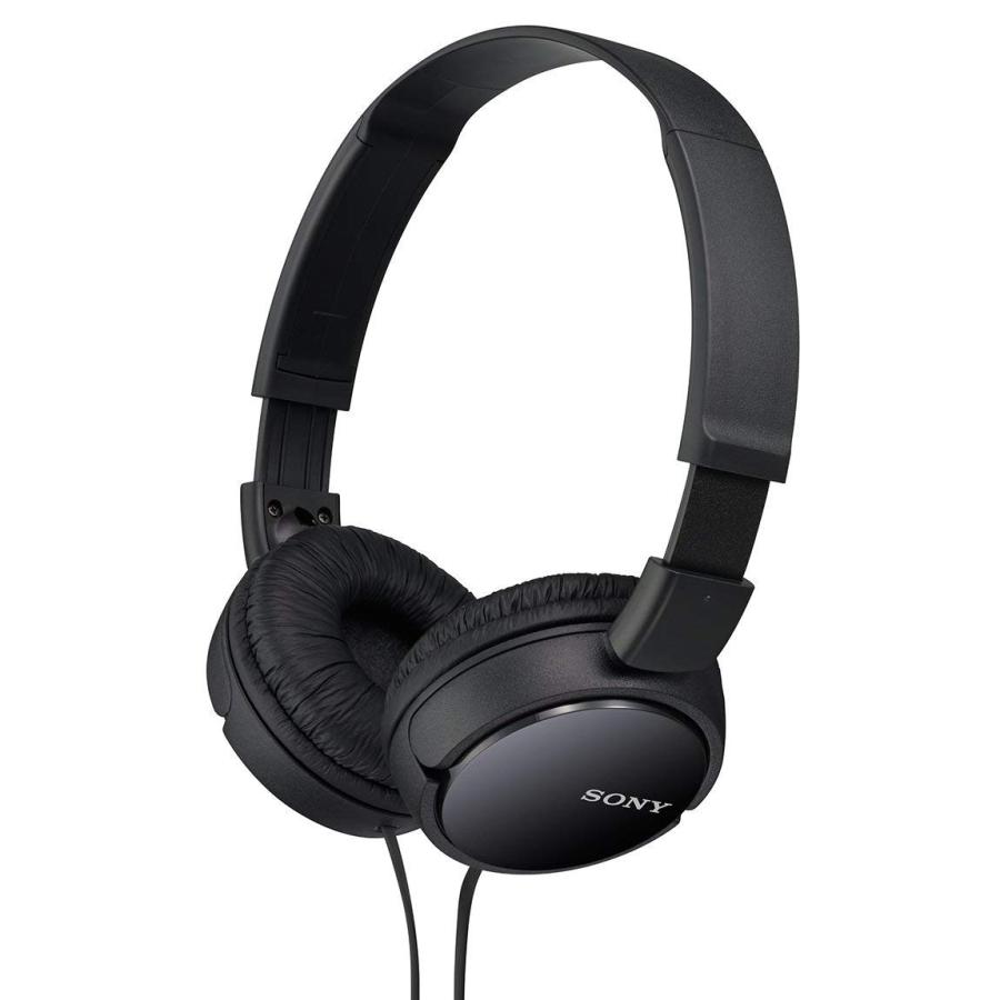 SONY（ソニー） ヘッドホン MDR-ZX110 : 密閉型 折りたたみ式 ブラック