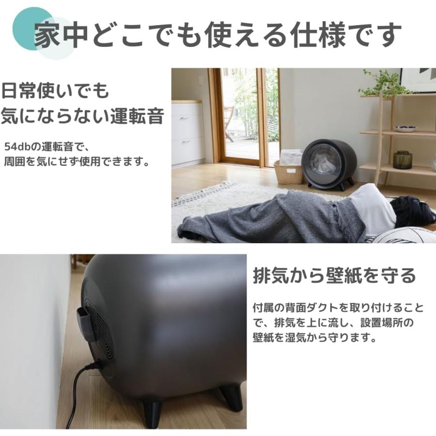 CCP 工事不要 レイアウトフリー 衣類乾燥機 2.5kg ZJ-CD43-BK