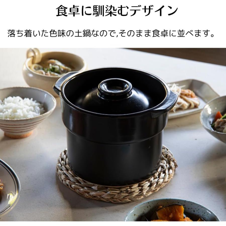 CCP 電子レンジ調理器 炊飯 電子レンジ調理土鍋「TETTORI」BF-DN97-BK