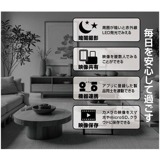 カシムラ(Kashimura) スマートカメラ クビフリ2.4GHZ\u00265GHZ KJ-212の画像