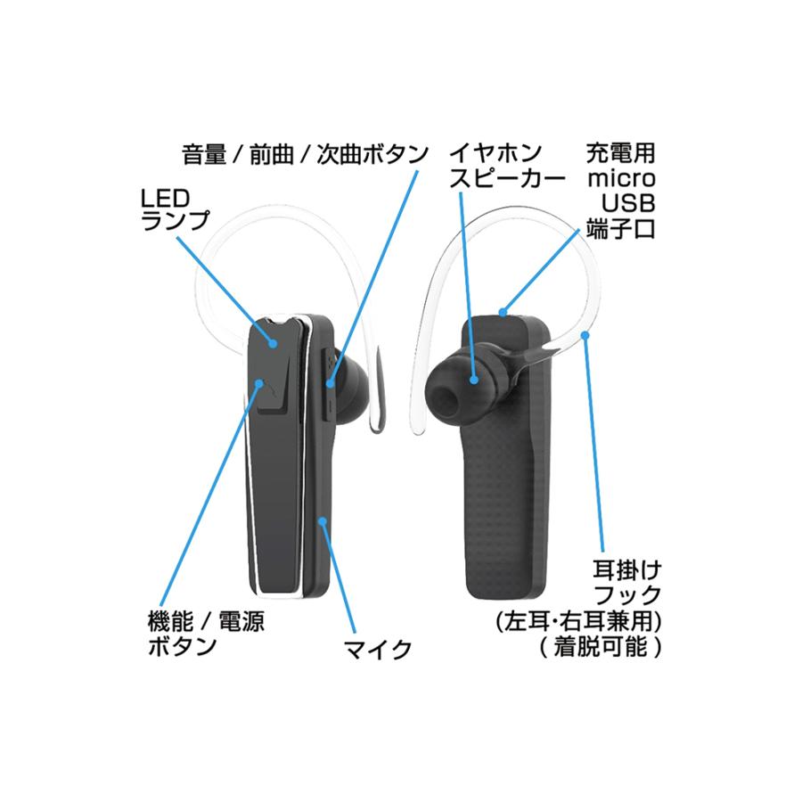 カシムラ Bluetoothイヤホンマイク カナル式 BL-117｜ddshop｜03