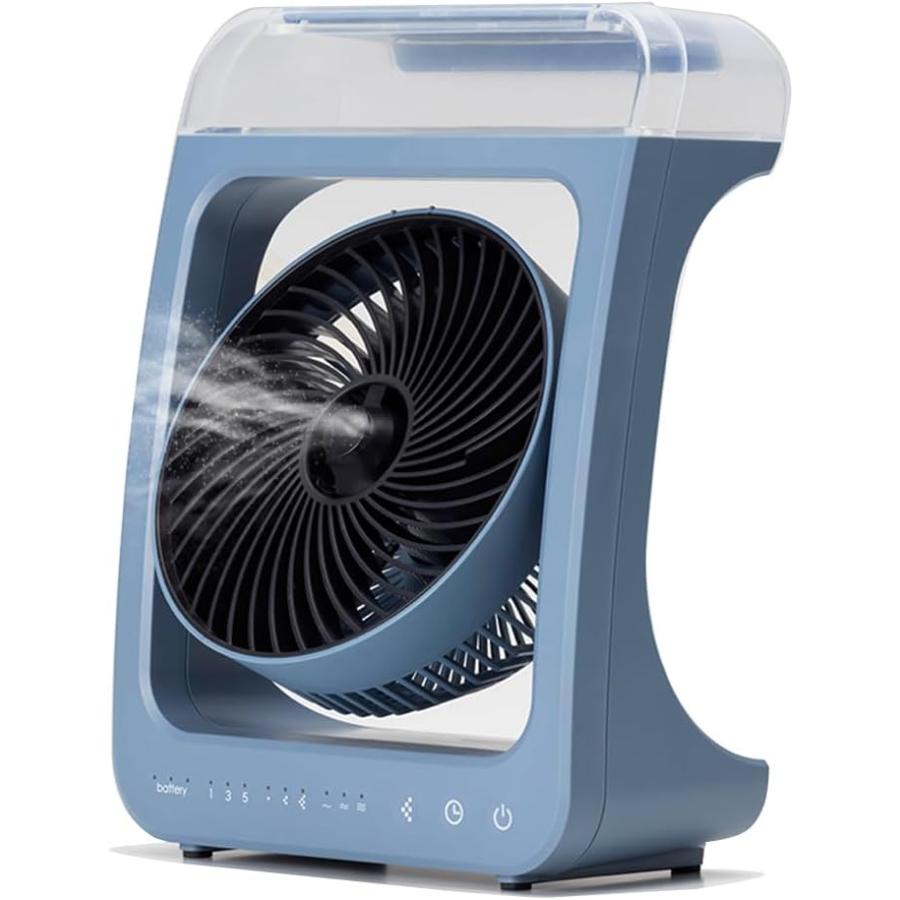 TOPLAND（トップランド） 【最新】 ミスト扇風機 充電式 防水仕様 IPX5