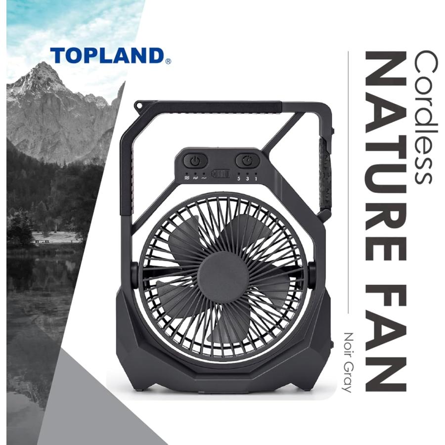 TOPLAND（トップランド） コードレス扇風機 ネイチャー FAN 小型