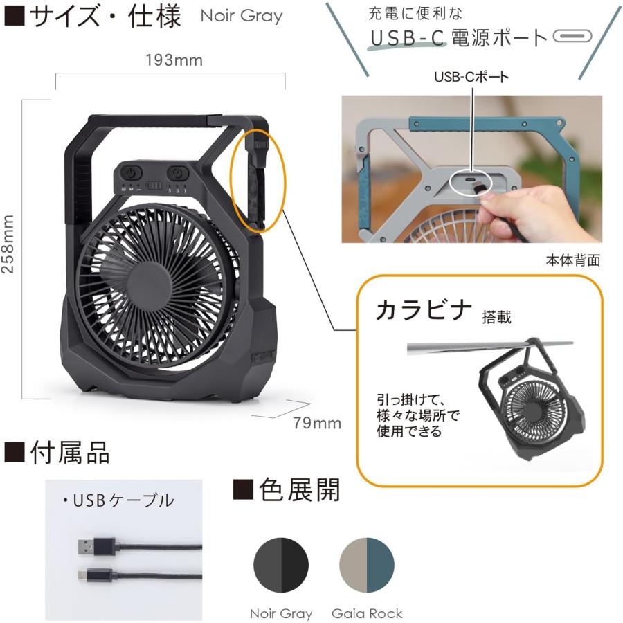 TOPLAND（トップランド） コードレス扇風機 ネイチャー FAN 小型