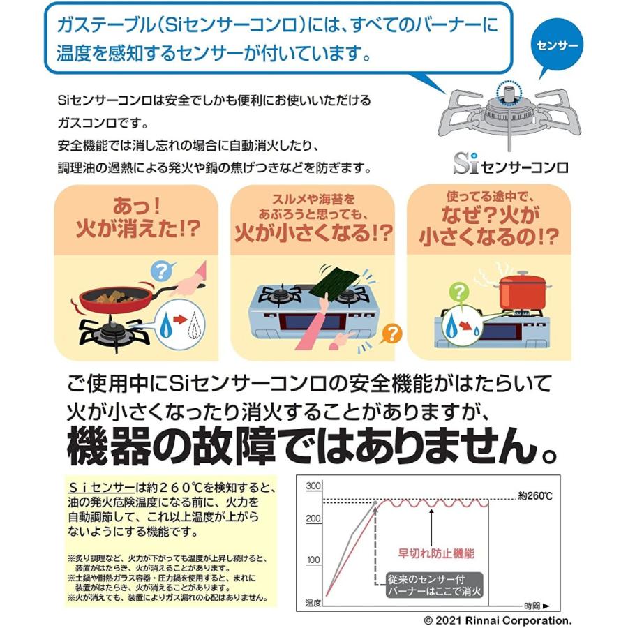 リンナイ ガステーブル プロパンガス LPG用 幅約56cm 片面焼き リンナイ ガステーブル プロパンガス LPG用 幅約56cm 片面焼き
