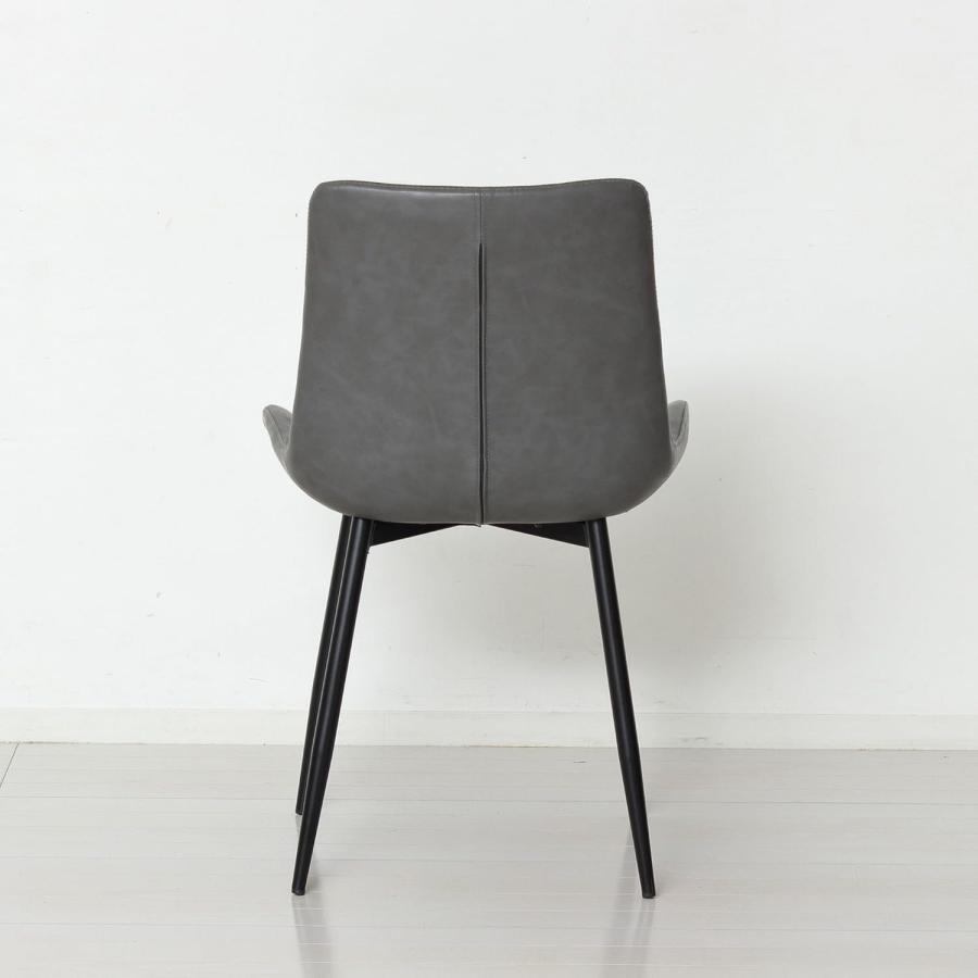 クロシオ モデルノ ダイニングチェア2脚組 滑らかな曲線 水拭き可能 座