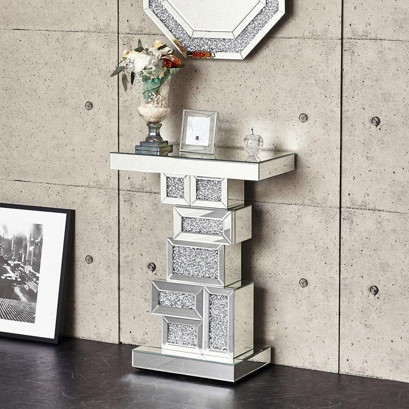 クロシオ(Kuroshio) ミラー コンソールテーブル DS-024 オシャレ 花台