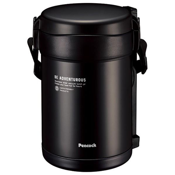 ピーコック魔法瓶工業 ステンレスランチジャー(1．8L) マットブラック