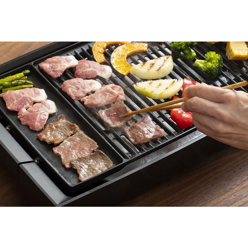 ピーコック DINING　BBQ　電気焼肉器 減煙ワイドタイプ ブラック WY-E130(B)｜ddshop｜04