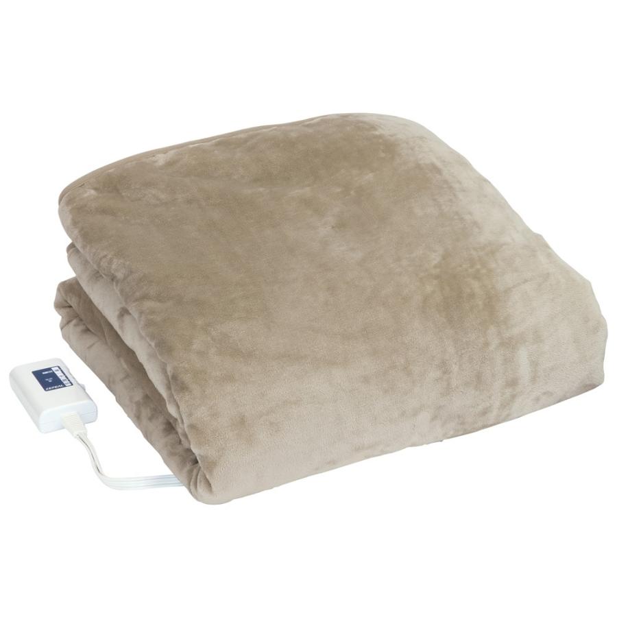 ゼピール 電気掛敷毛布 シャンパン DM-Y10FKSN-CN(1枚)[電気毛布・ひざ掛け] ZEPEAL（ゼピール） 電気掛敷毛布 シャンパンベージュ DM-Y10FKSN-CN