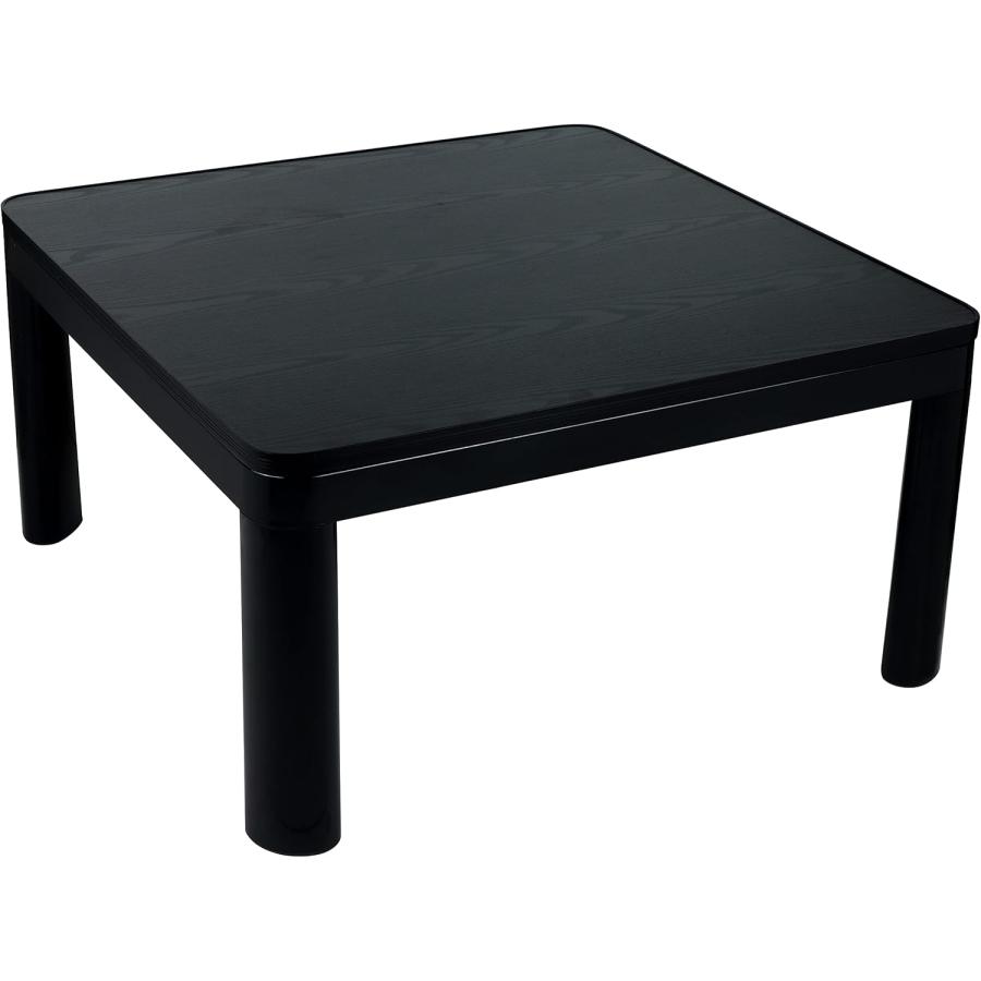 電響社 ZEPEAL (ゼピール) カジュアルこたつ75cm DK-K7524-BK 正方形 一人暮らし 天面リバーシブル 木目調 カジュアル 2024年