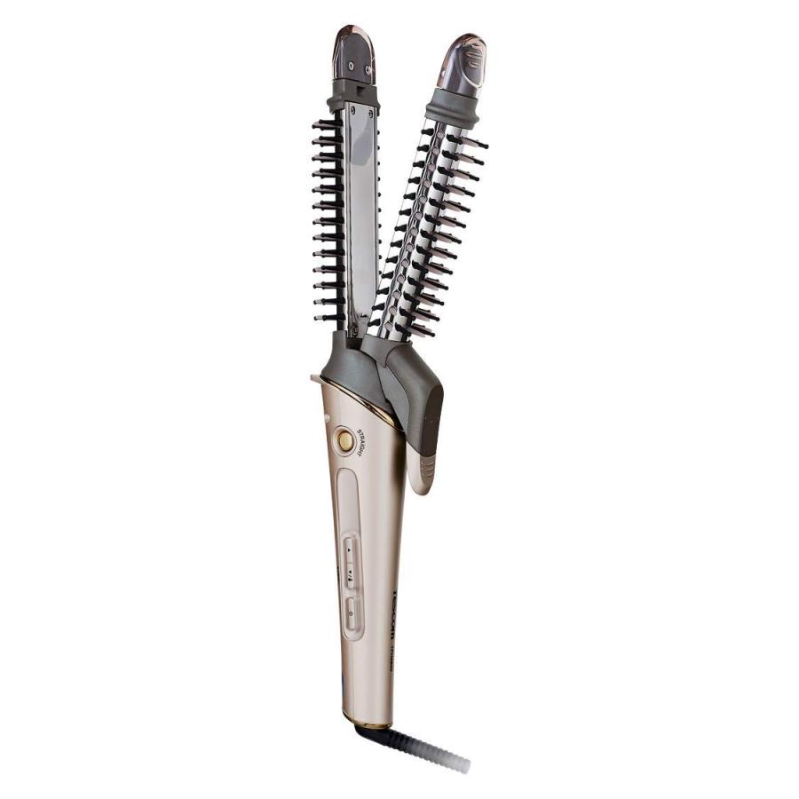 テスコム 2WAY マルチヘアーアイロン ゴールド TPH2820-N :4975302428226:でんでんショッピング ヤフー店 通販 新品 テスコム マイナスイオン 2WAYブラシヘアーアイロン TPH2820-N