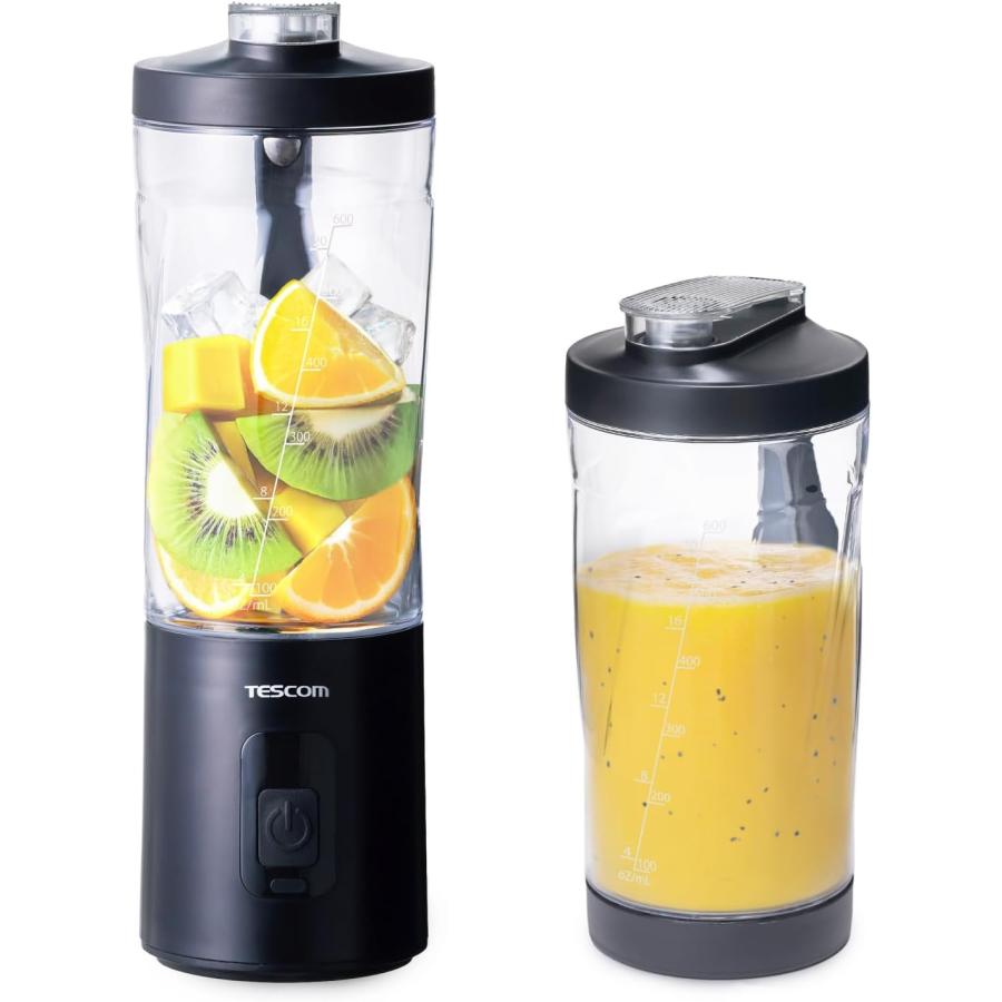 テスコム（TESCOM） コードレスミキサー 600ml 持ち運び可能 ボトル