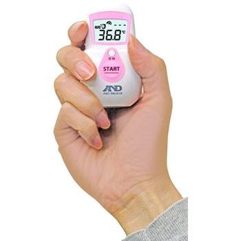 エー・アンド・デイ（A&D） 非接触体温計 でこピッと ピンク UTR-701A