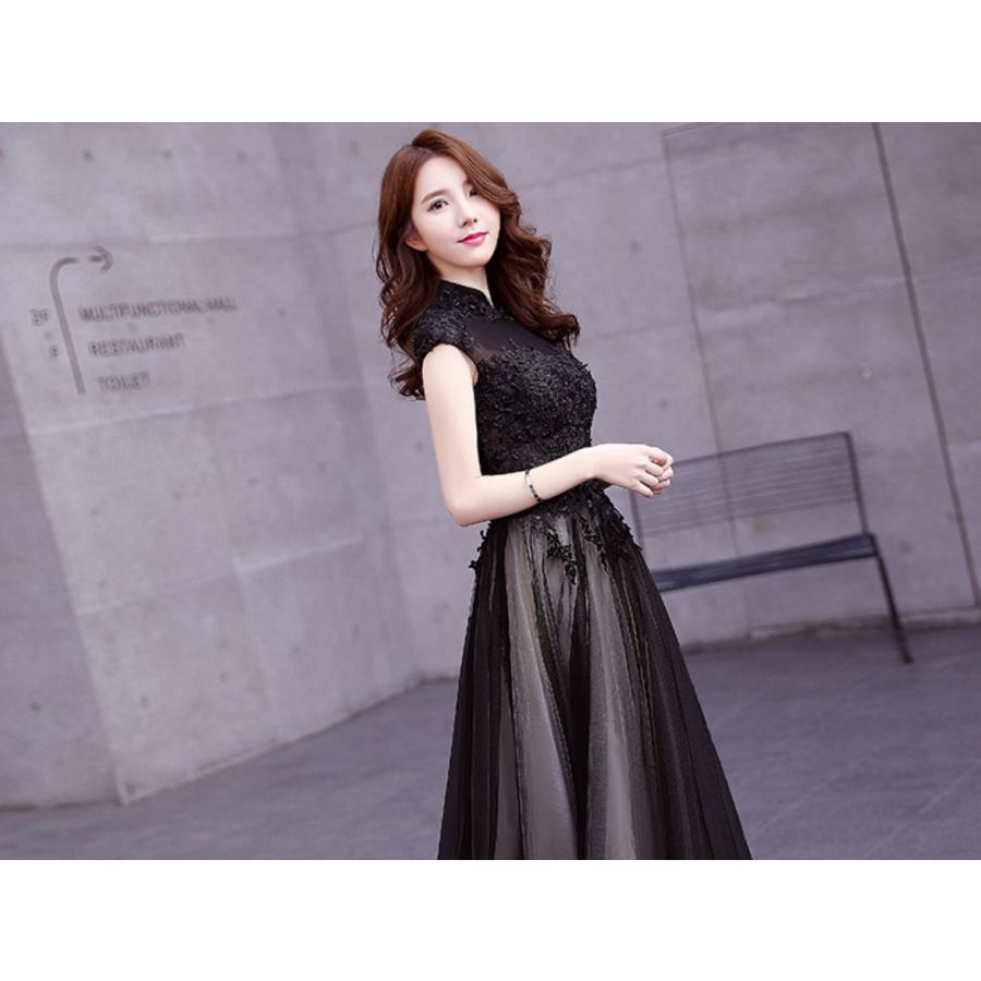 大得価，高品質】 パーティードレス ロングドレス ブラック 黒 マキシ丈