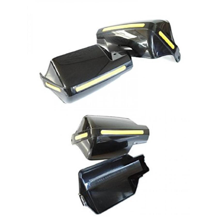 汎用 ナックル ガード (ブラック)左右 取付金具 セット 【ADVANTAGE