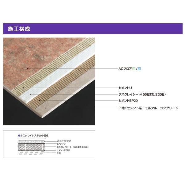 ビニル床シート 床材 フローリング材 ビニール リフォーム DIY 約幅182cm ACフロア (籐)×5m \u0026タスクレイシート50E×10ｍ セット (R)の画像