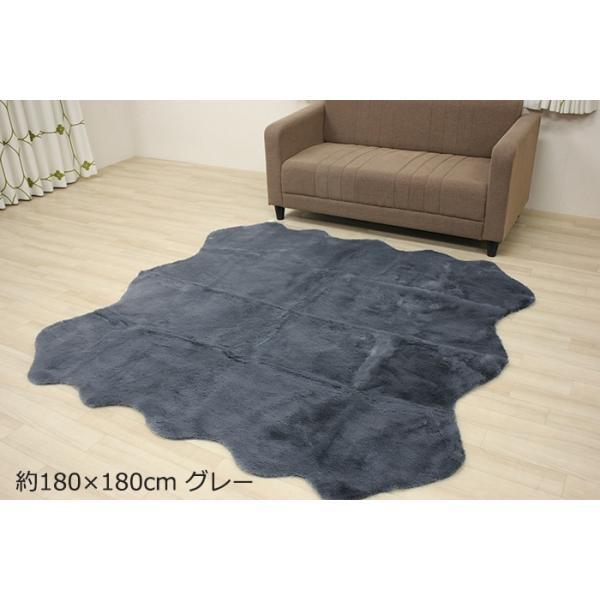 ムートンラグ 180x180cm 【公式通販】