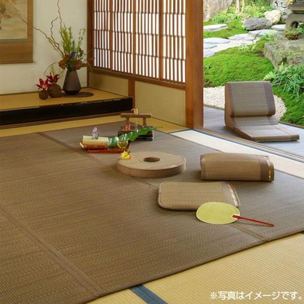 ラグマット 夏用 ラグ 夏 カーペット サマーラグ い草 敷物 二ノ目織 江戸間 六畳 6畳 6帖 約261×352cm 与那国花ござ (O) 半額以下 引っ越し 新生活