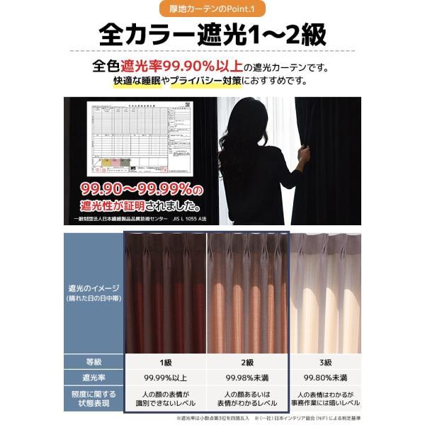 カーテン 4枚セット 遮光カーテン 1級 2級 4枚組 安い レース ミラー