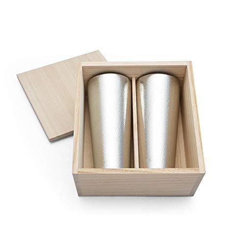 にもおすす 能作 ビアカップ - L 2ヶセット（桐箱入） e00127 ≶で