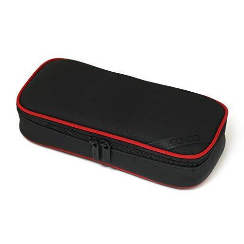 LOONLOON 660 レイニー ペンケース ブラック 大容量 おしゃれ 二階建て