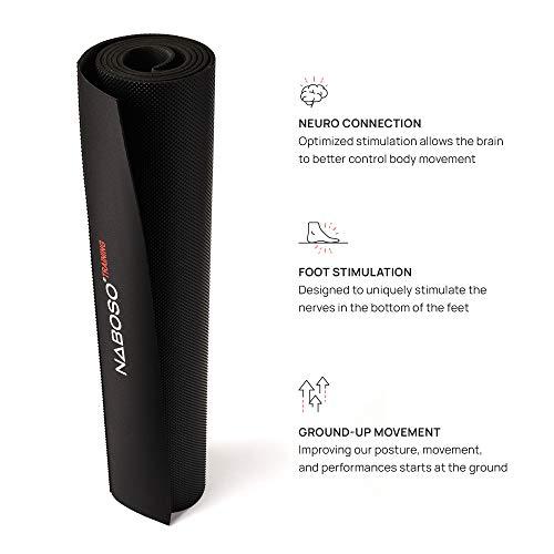 Naboso トレーニング用素足トレーニングマット ? 質感のあるホームジムマット 足を刺激し足の強度を向上 エクササイズ&リハビリに Naboso 裸足