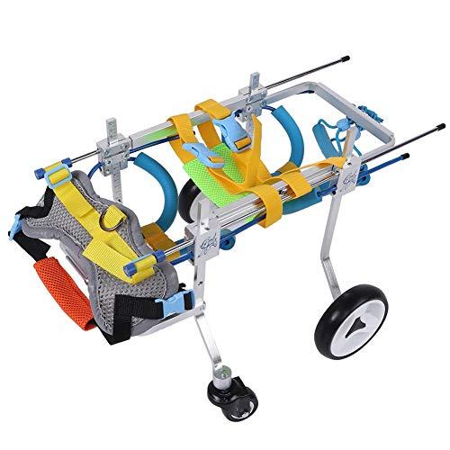 4輪 犬用 車椅子 犬 車椅子 ペット車椅子 小型・中型・大型犬 老犬 けが 後ろ足 元気 リハビ 歩行補助 調整可能(S) 車椅子