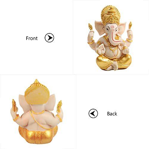 Kingsiely ガネーシャ 置物 風水 ゴールド インドの神様 象 オブジェ