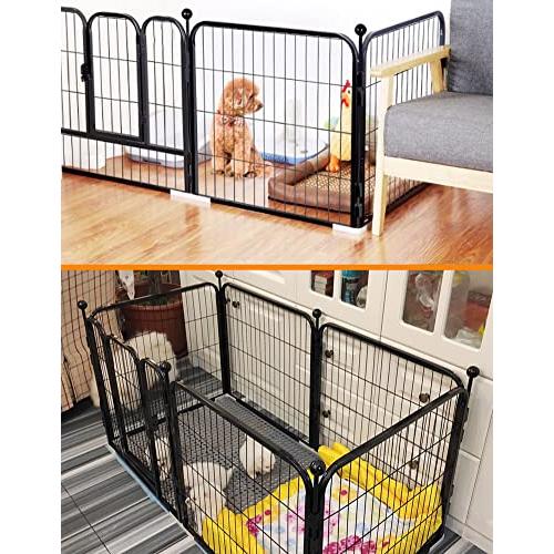 Hlanesav 大型犬 サークル 犬 室内 ペットフェンス ペット用フェンス 中大型犬用 ペットケージ 犬 パーテション ?     商品情報    【DIY自由組み合わせ可能】：8枚セットです 【サイズ】：横80x縦80cm(1枚)  【商品内容】：パネル7枚、入口パネル1枚、専用 EIM1068577794(10217円)